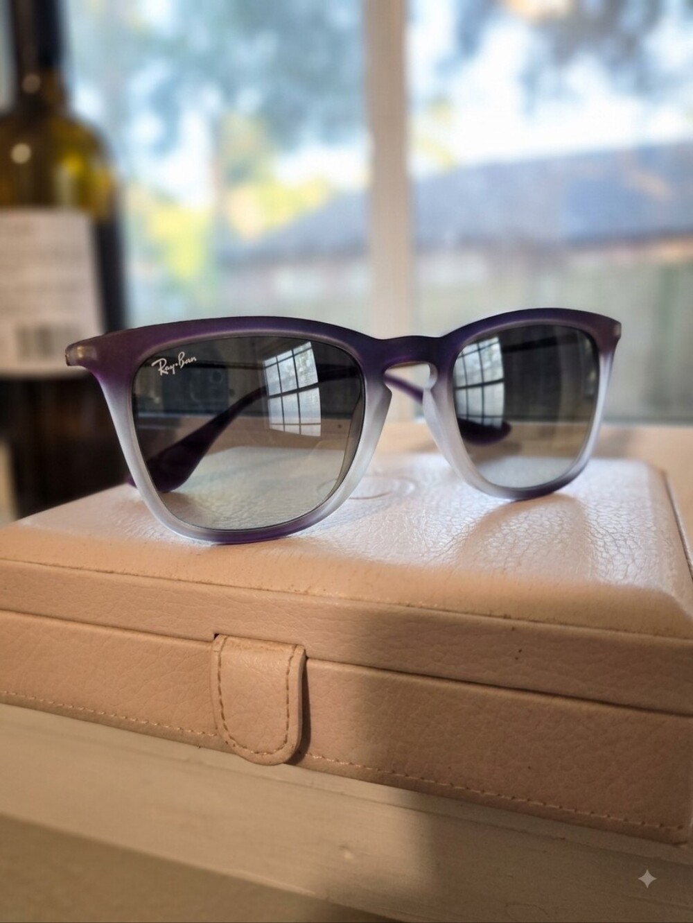 Ray-Ban Purple-to-White Ombre Wayfarer Sunglasses - Women's